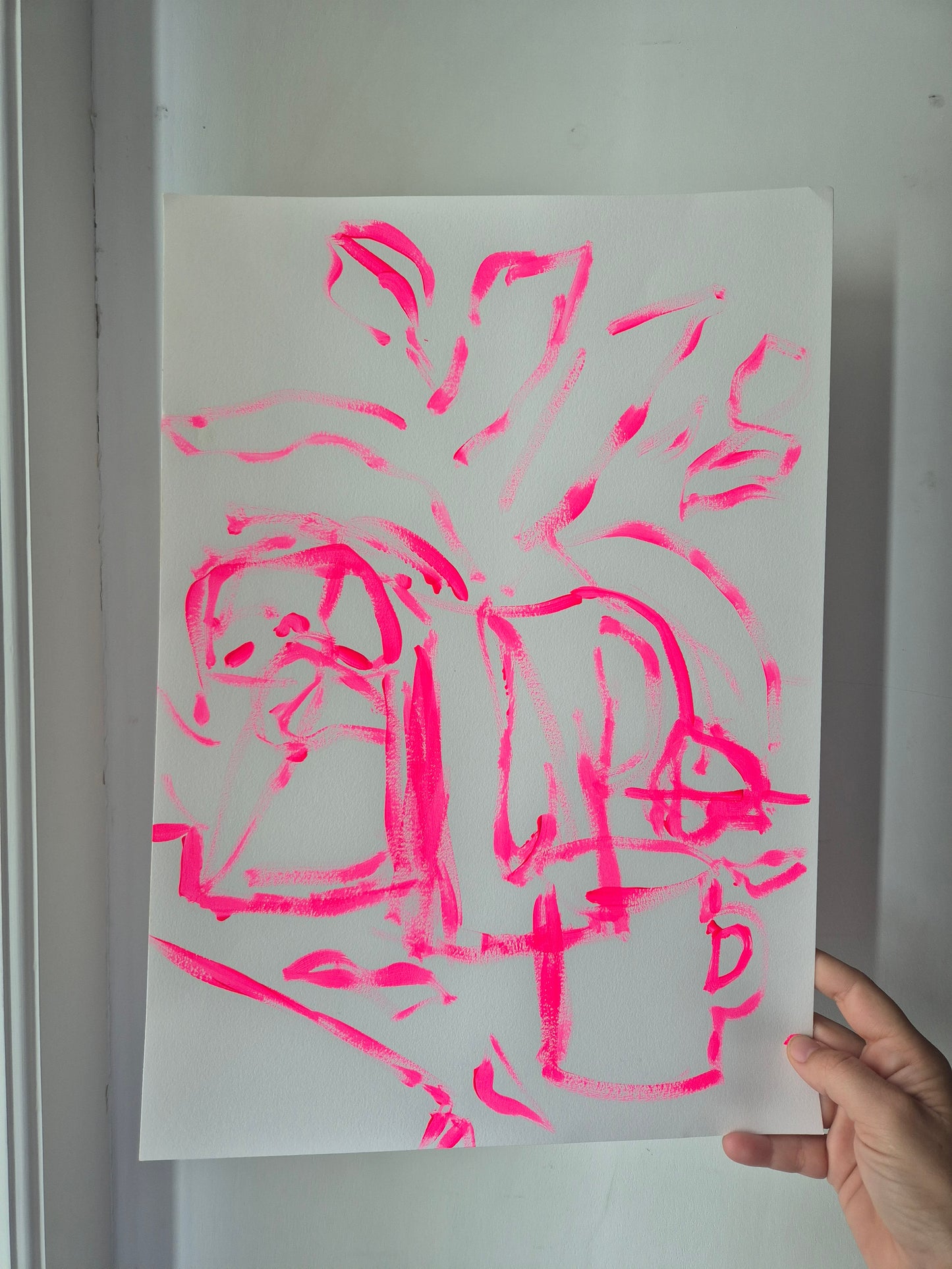 Natureza Morta mas em neon