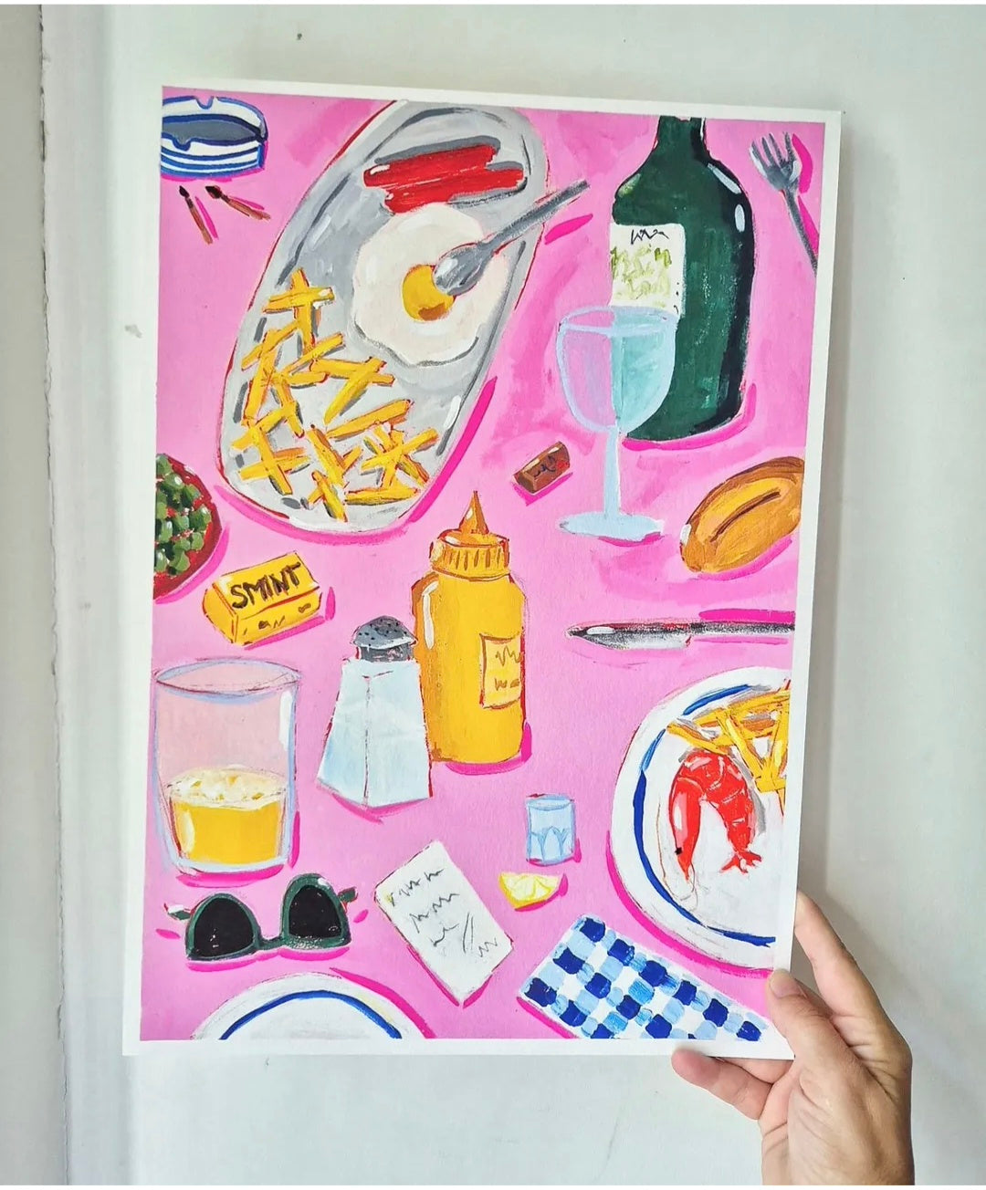 Print A Mesa Cor de Rosa