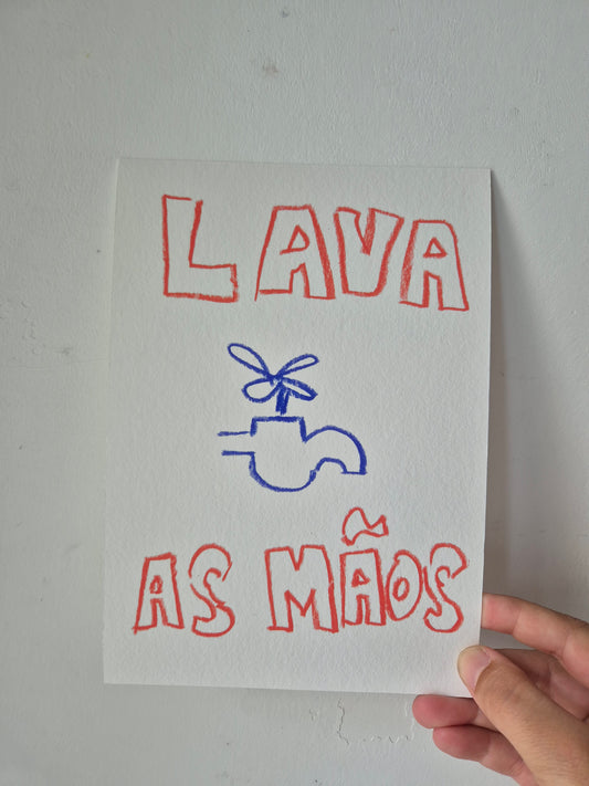 Lava as mãos