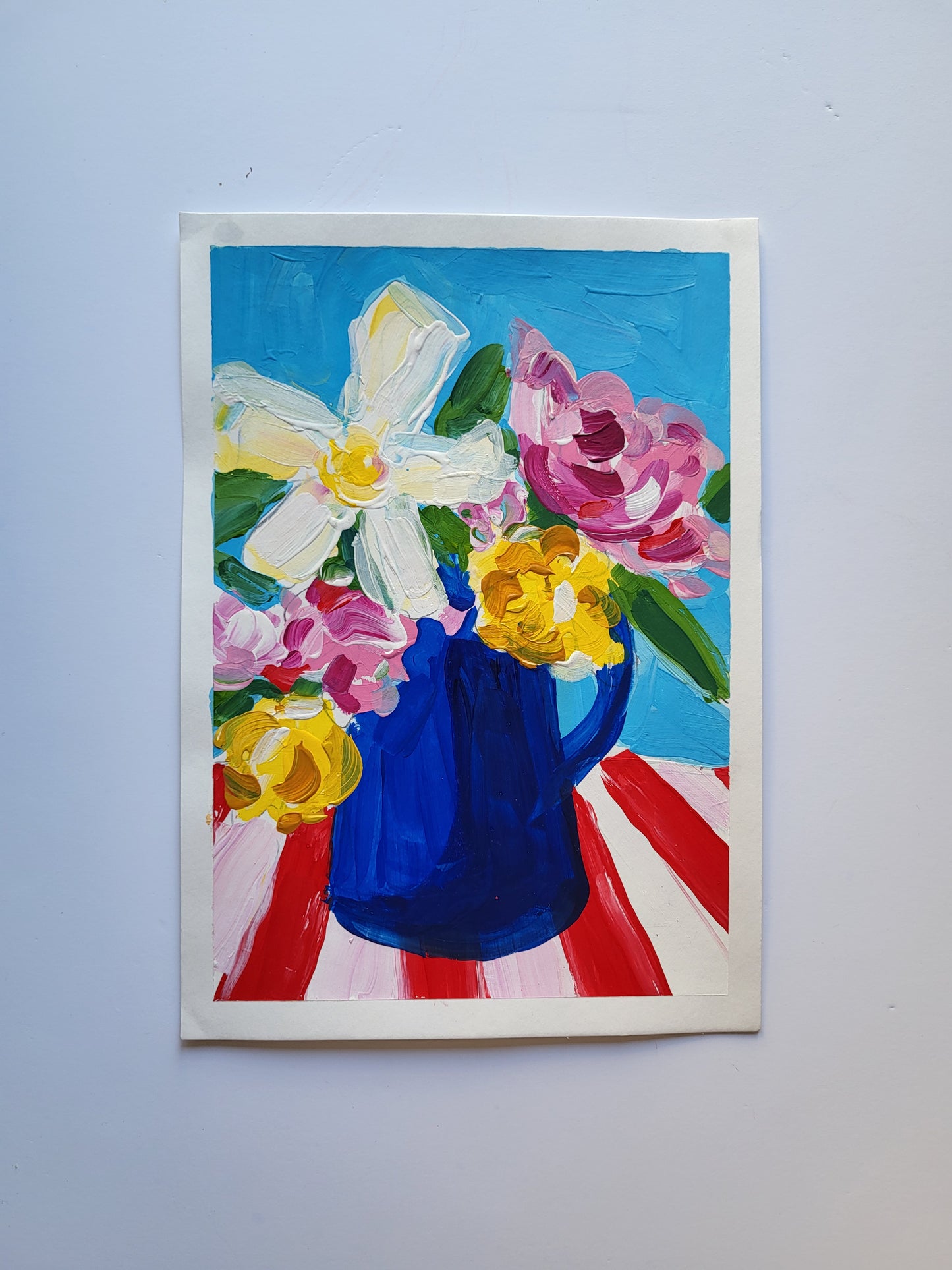 a toalha das riscas encarnadas